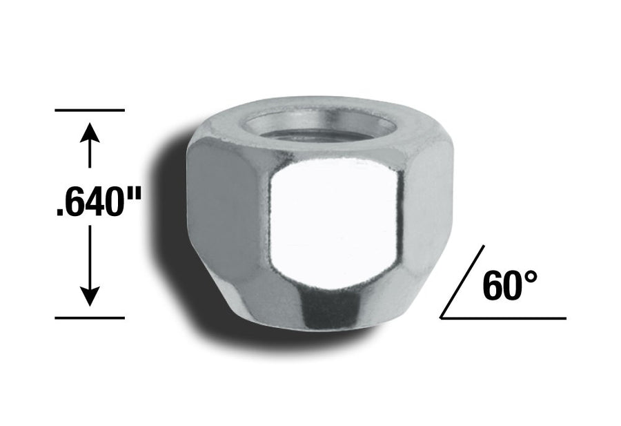 Acorn Open End Chrome Gorilla Automotive Lug Nuts (12mm x 1.50 Thread Size) - Pack of 4