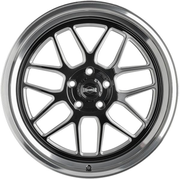 611 RIDLER 611 Gloss Black/Milled with Diamond Cut Lip 18X9.5 5-120.65 0MM 83.82MM