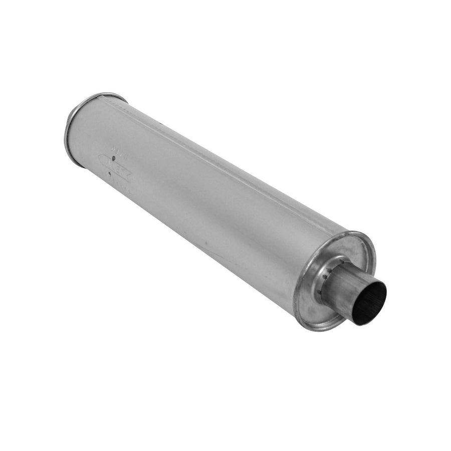 700484 nobrandname Muffler - MSL Maximum Round Body - D5" X L22" 26" OAL 2.5" ID / 2.25" ID Config. C/CR Muffler - MSL Maximum
