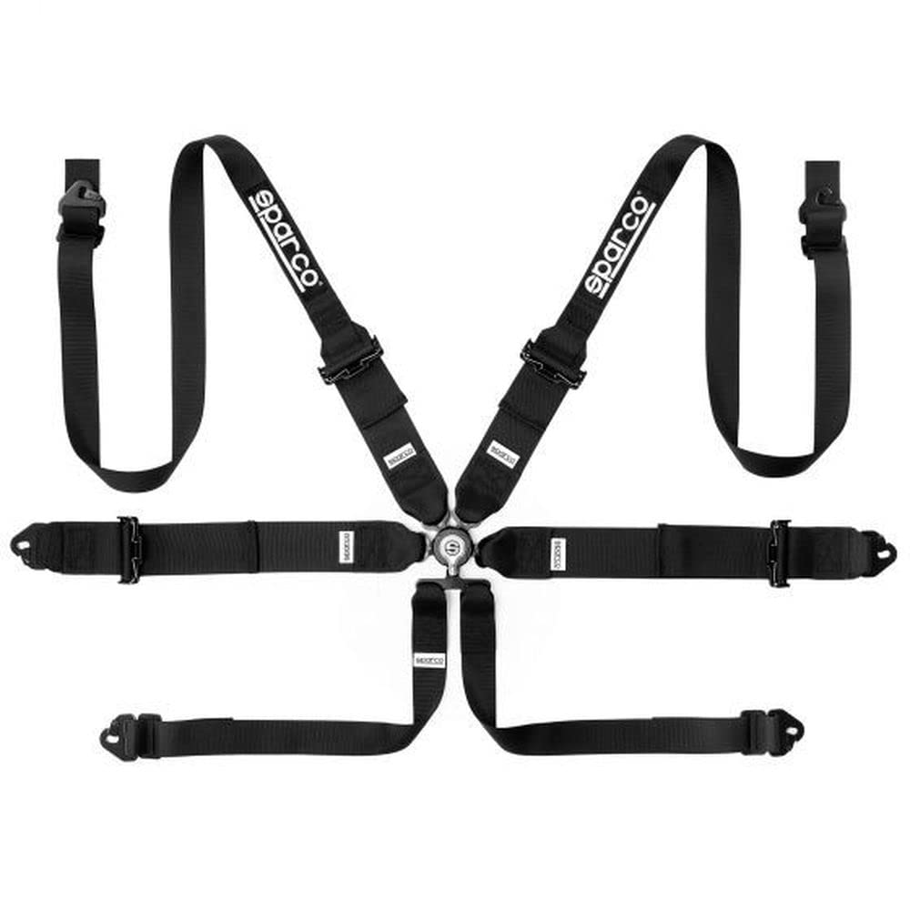 6 Points SPARCO Harness Black S04818RH1NR