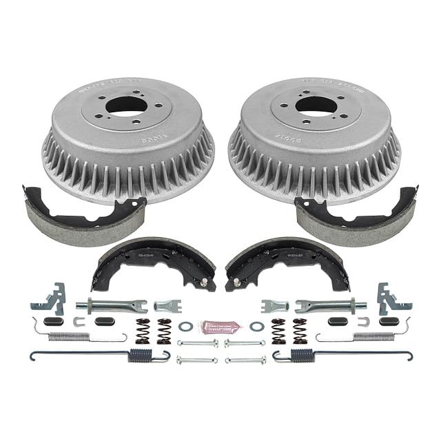 Power Stop KOE15326DK Rear Replacement Brake Kit-OE Brake Drums & Ceramic Brake Pads For Mercury Villager 1993-2002, Nissan Quest 1993-2002 [Model Specific]