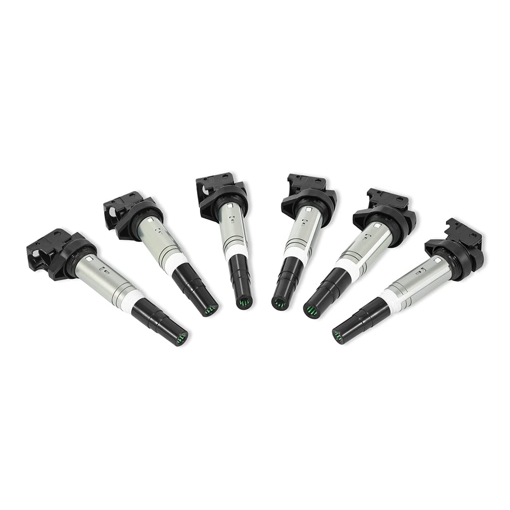 Mishimoto Compatible Ignition Coil With BMW M54, N20, N52, N54, N55, N62, S54, S62 2002+, Set of 6