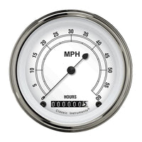 Classic Instruments Low Speed Classic White Speedometer