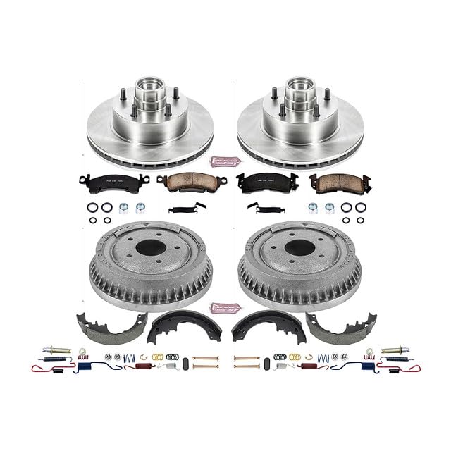 Power Stop Autospecialty KOE15020DK Front and Rear Replacement Brake Kit-OE Brake Drums & Ceramic Brake Pads