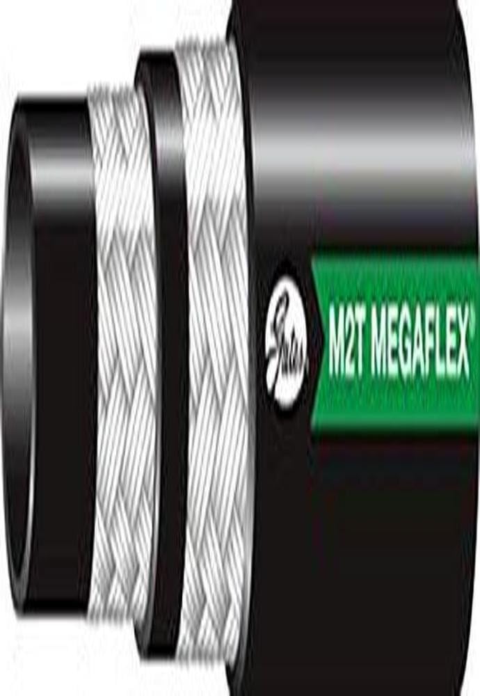 MegaFlex Gates 172-5012-2250 Synthetic Rubber 2-Wire Braid Hose, SAE 100R16, 220' Length, 0.75" ID, 3500 Working PSI, 40°F to +212°F Temperature Range