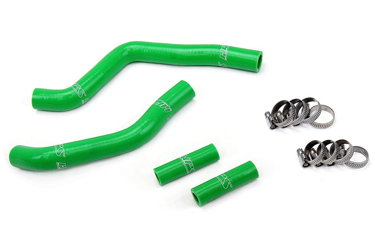Green HPS 57-1365-GRN Silicone Radiator Coolant Hose Kit