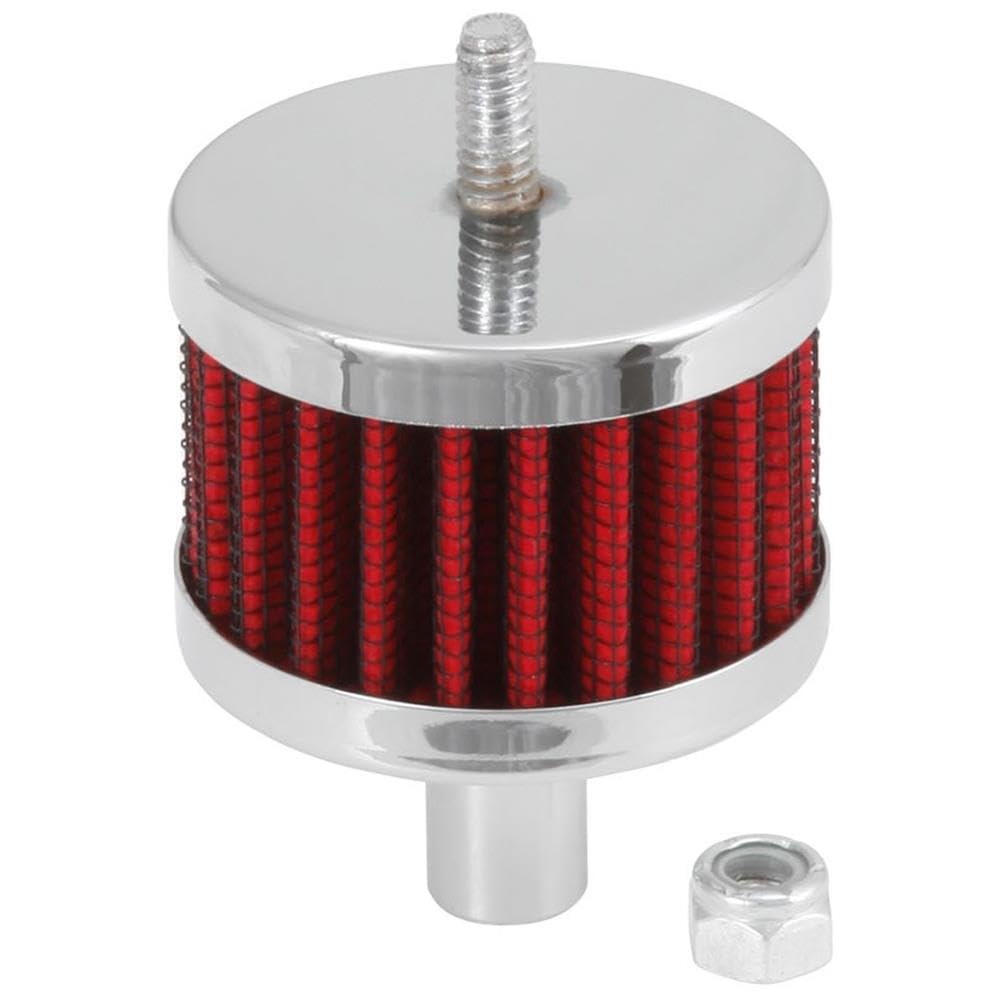 K&N Air Filter/Breather Vent: High Performance, Premium, Washable, Replacement Engine Filter: Filter Height: 1.5 in, Flange Length: 0.875 in, Shape: Breather, 62-1100