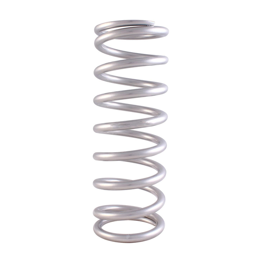 QA1 Precision 9HTSP550 Products SPRING, CR-SI HT HIGH TRAVEL 3.8", 9" X 550 LBS/IN TAPER PIGTAIL SILVE