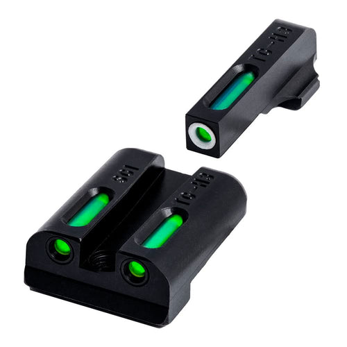 Tritium and Fiber-Optic TRUGLO TFX Handgun Sights for Sig Sauer Pistols, Sig Sauer #6 Front / #8 Rear Sets, Black, One Size