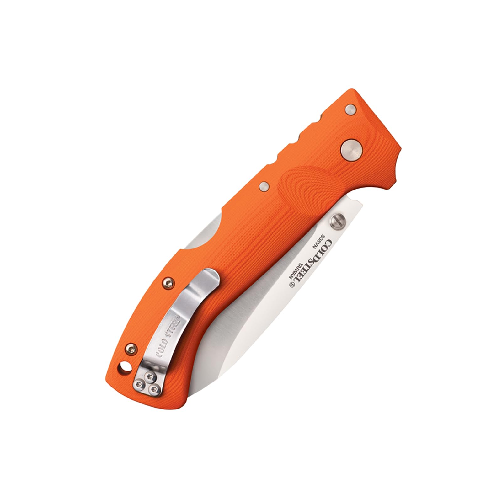 Cold Steel 3.5" Ultimate Hunter S35VN Razor-Sharp Blade 5" G-10 Easy-to-Grip Black Handle Hunting Folding Knife with Tri-Ad Locking Mechanism