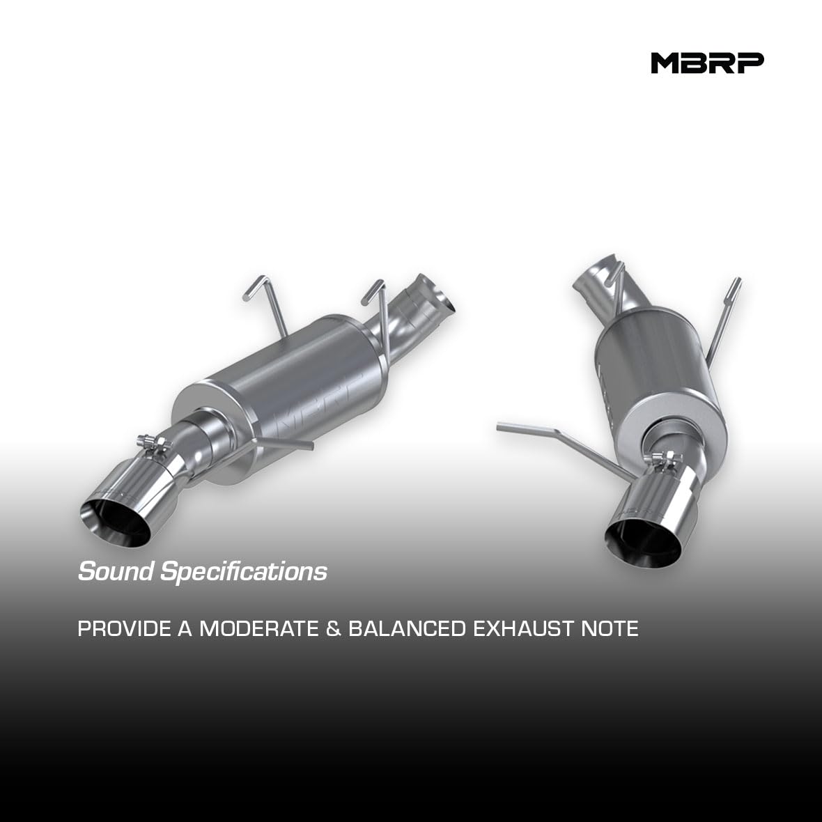 11-14 Ford Mustang GT MBRP 5.0 3in Dual Muffler Axle Back Split Rear Alum Exhaust System