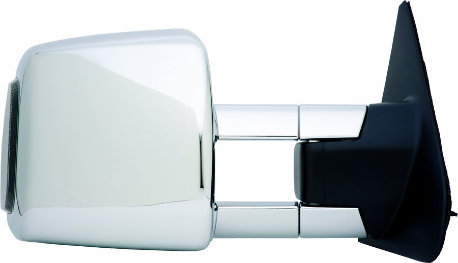 Fit System Replacement 70131T Passenger Side Dual Mirror, Chrome