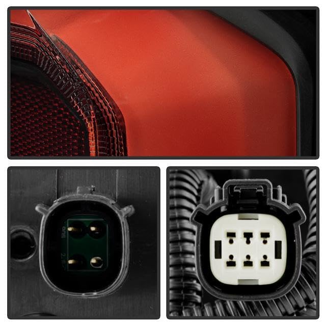 Chevy Silverado 19-23 1500/2500 (Fit Halogen Model only) Spyder LED Tail Lights w/Harness - Black