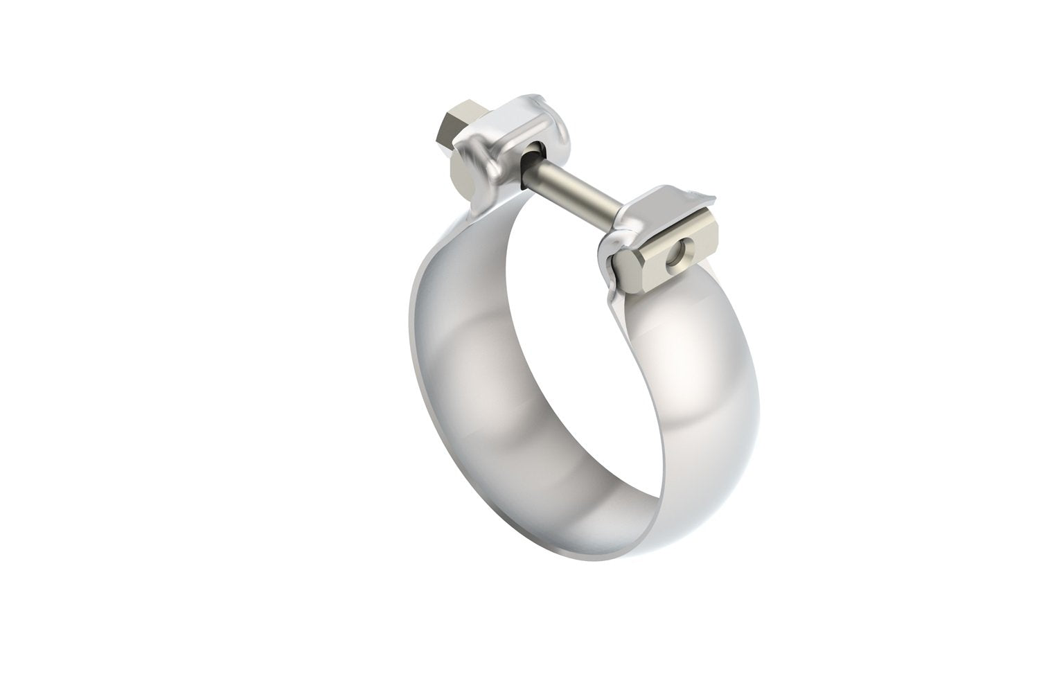 Accessory BORLA 18328 2.75" (70mm) T-304 Stainless Steel Half Moon/Swivel Joint Exhaust Clamp