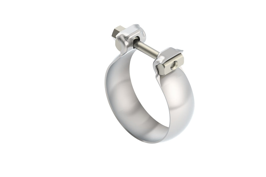 Accessory BORLA 18328 2.75" (70mm) T-304 Stainless Steel Half Moon/Swivel Joint Exhaust Clamp