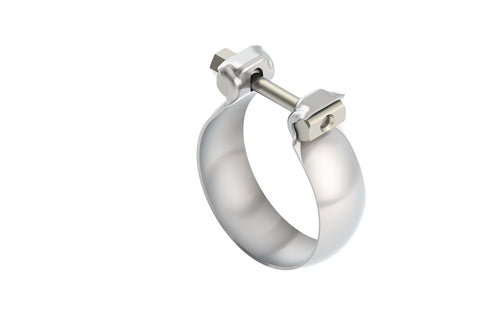 Accessory BORLA 18328 2.75" (70mm) T-304 Stainless Steel Half Moon/Swivel Joint Exhaust Clamp