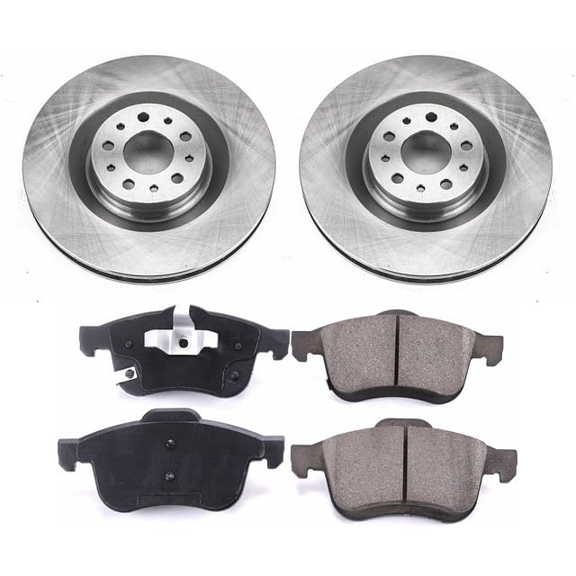 Power Stop KOE6840 Front Replacement Brake Kit-OE Brake Rotors & Ceramic Brake Pads For Fiat 500L 2014-2020 [Model Specific]