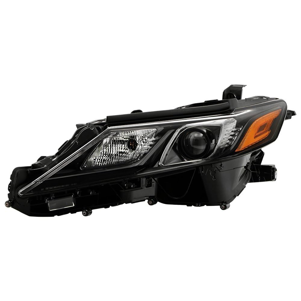 Toyota Camry 21-23 SE XSE Halogen Headlight - Low Beam-LED ; High Beam-LED ; Signal-7444NA(Included) - OE Black Left Spyder (OE)