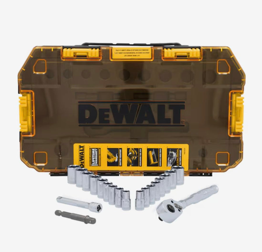 1/4IN DR SOCKET SET 20PC TOUGH BOX