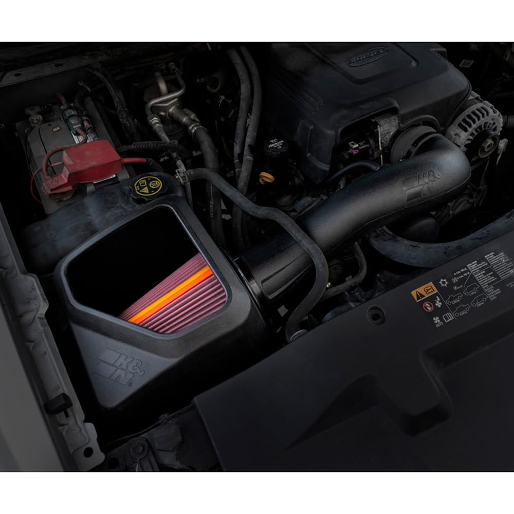 NextGen K&N Cold Air Intake System: High-Flow Cotton Filter: Compatible with 2009-2014 Cadillac/Chevrolet/GMC: Escalade, Avalanche, Silverado, Suburban, Tahoe, Sierra, Yukon, 50-3070