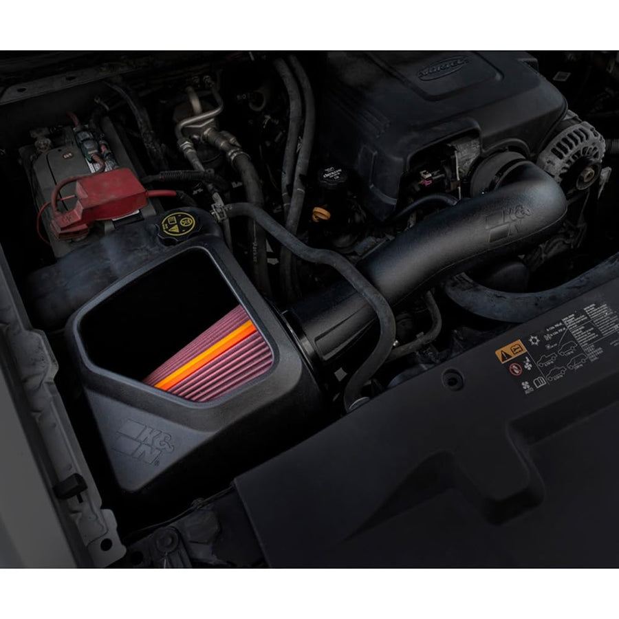 NextGen K&N Cold Air Intake System: High-Flow Cotton Filter: Compatible with 2009-2014 Cadillac/Chevrolet/GMC: Escalade, Avalanche, Silverado, Suburban, Tahoe, Sierra, Yukon, 50-3070