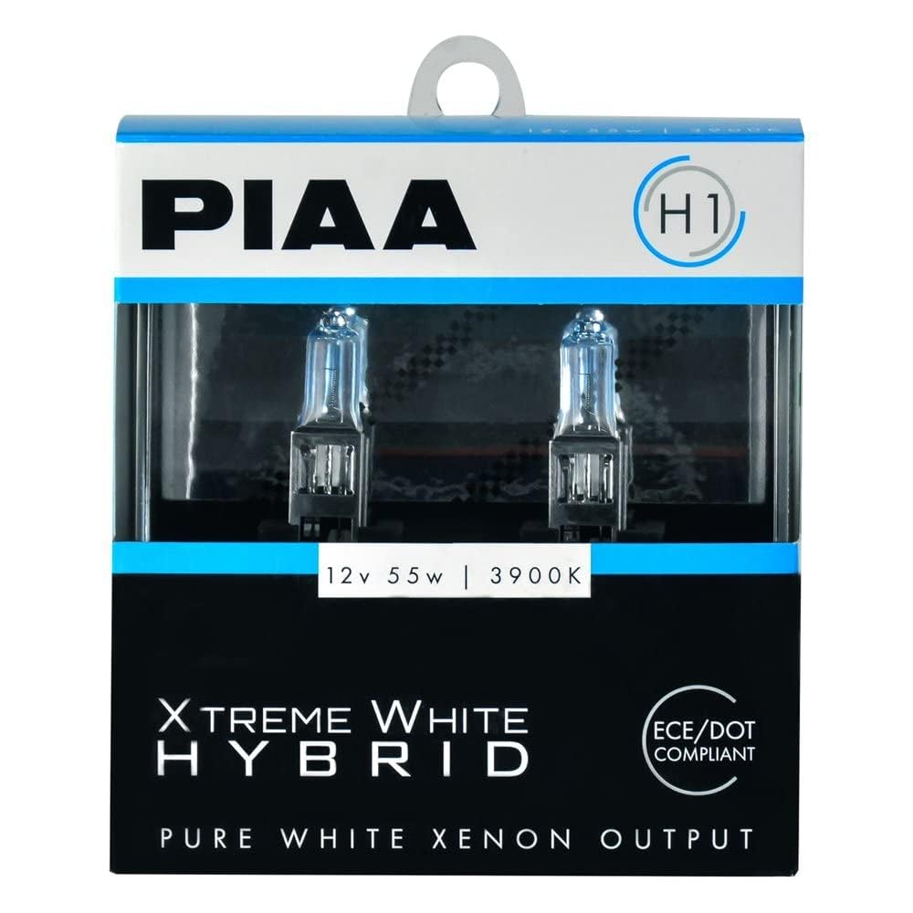 Piaa Xtreme White 23-10101 Hybrid H1 Bulb (3900K - 12V 55W), 2 Pack