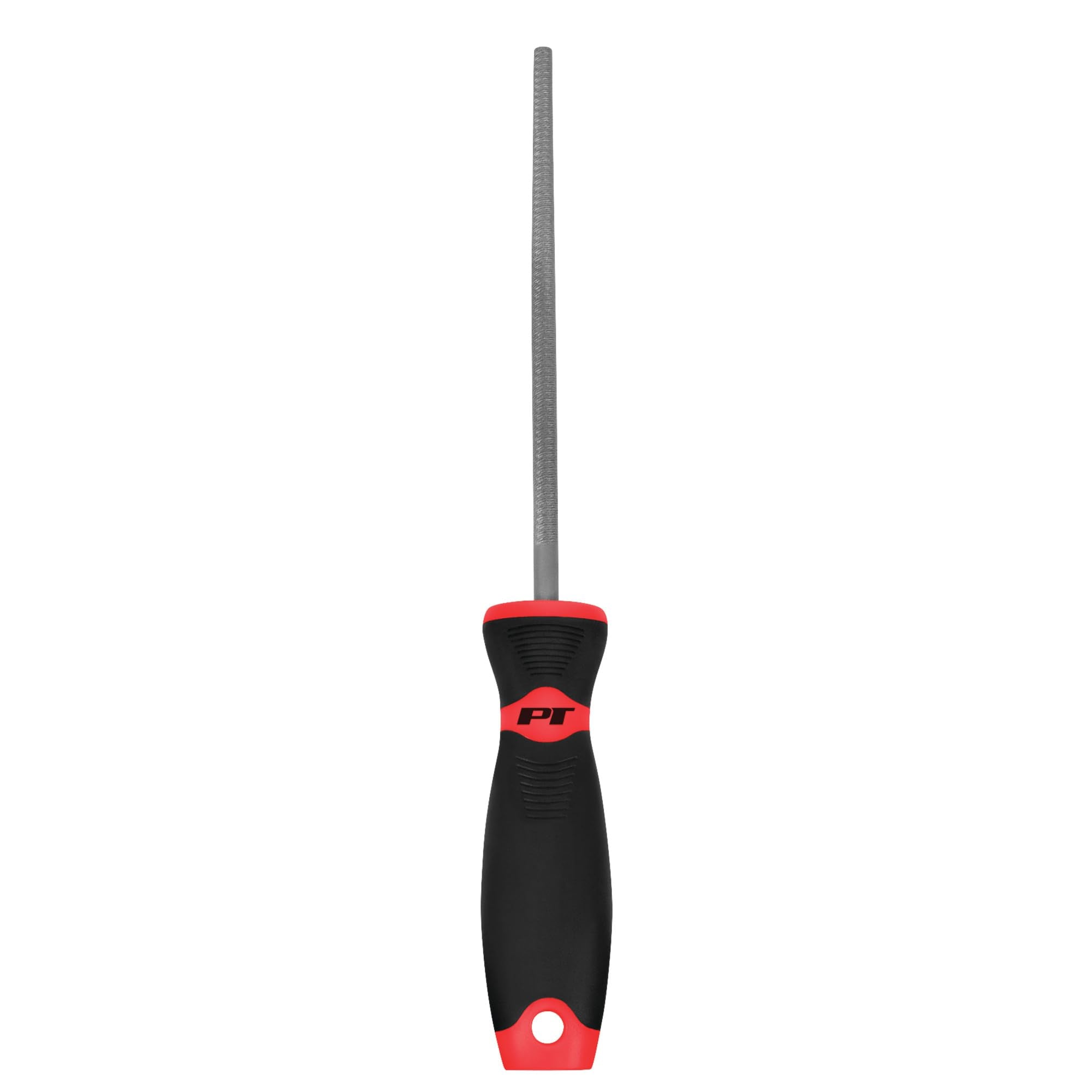 8" Round Performance Tool W7548 XL Oversized Handle High Carbon Steel File for Deburring and Shaping - 13.25-Inches Long