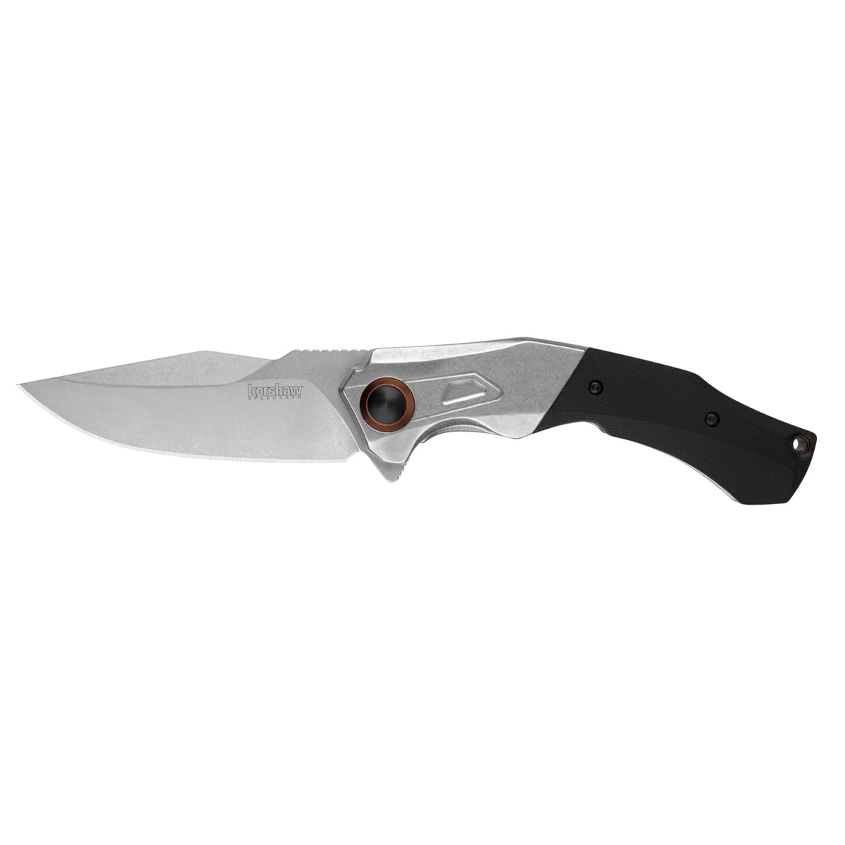 Payout Kershaw Folding Pocket Knife, 3.5 Inch Blade with SpeedSafe Assisted Opening, Frame Lock (2075), Steel