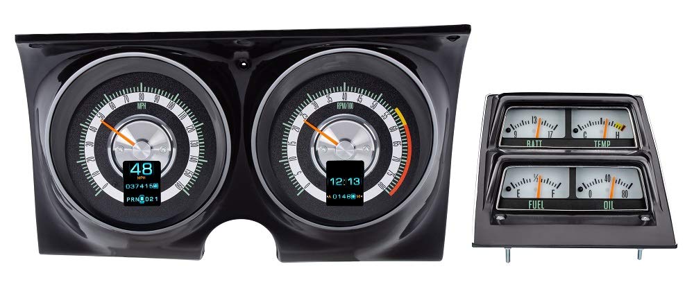 Dakota Digital Retrotech Gauge Instrument System RTX-68C-CAC-X Compatible with 1968 Camaro with Console Gauges