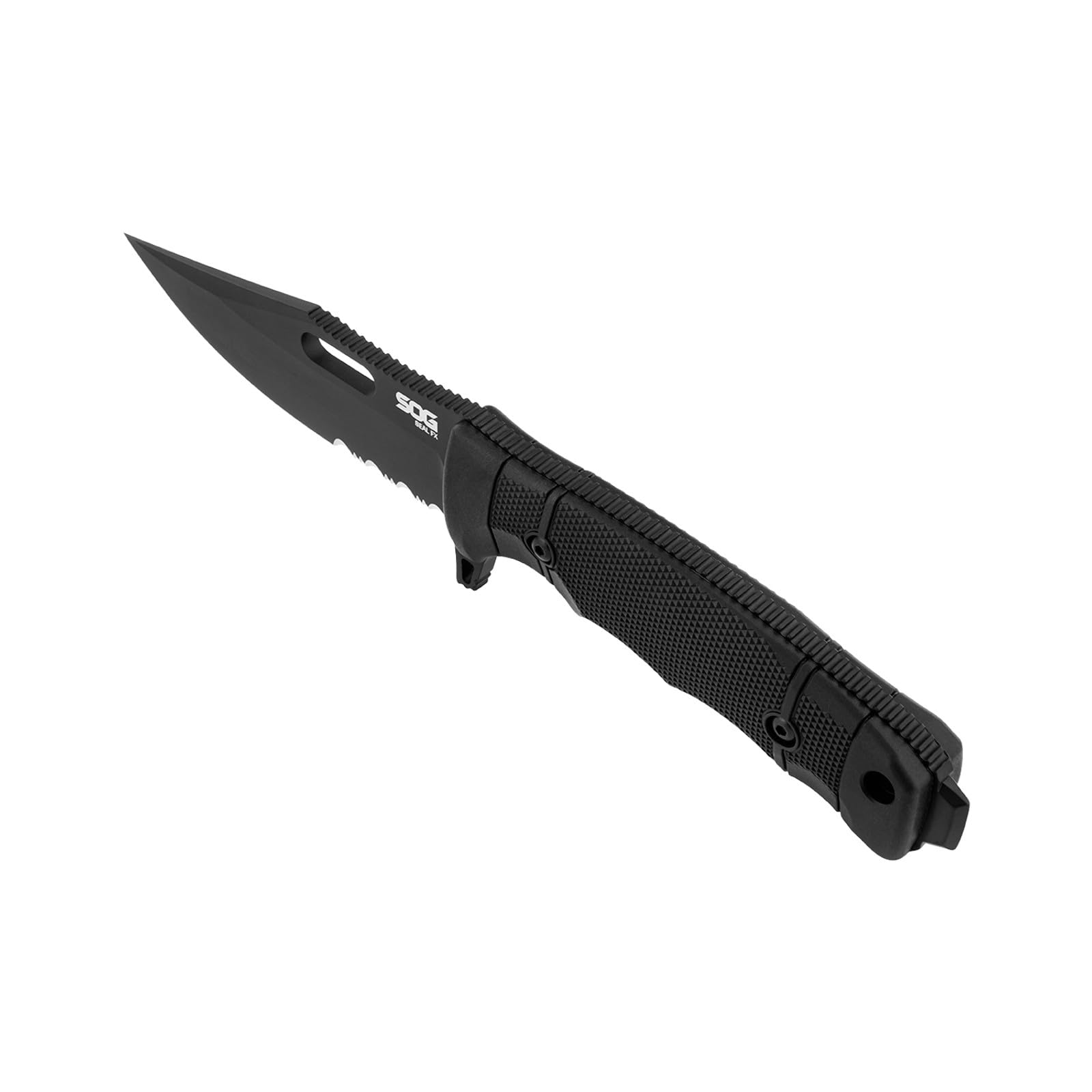 SOG Seal Fx Tactical Fixed Blade Partially Serrated Knife S35Vn Steel Tough Glass-Reinforced Nylon Handle
