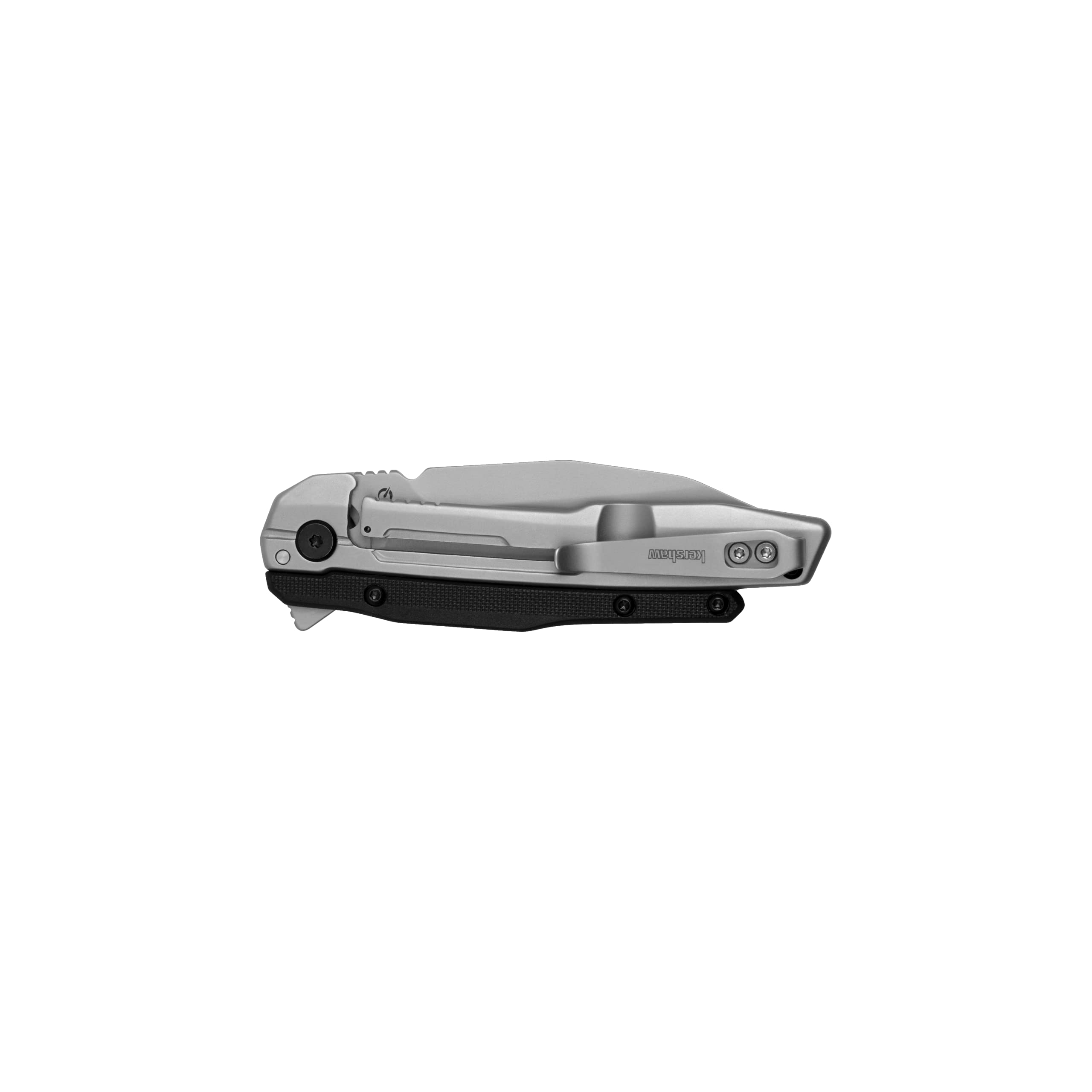 Kershaw Assisted Opening Lithium Pocket Knife, Futuristic Design, 3.25 inch Blade with Stainless Steel Handle, Reverse Tanto, Pocketclip, Silver