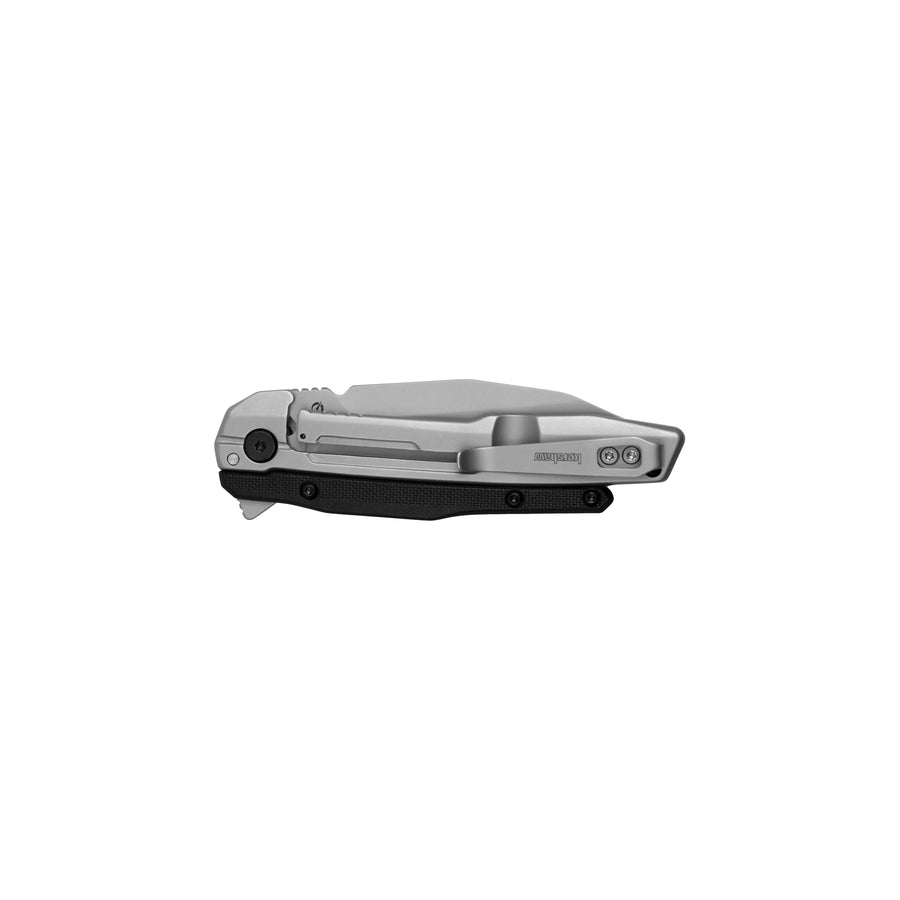 Kershaw Assisted Opening Lithium Pocket Knife, Futuristic Design, 3.25 inch Blade with Stainless Steel Handle, Reverse Tanto, Pocketclip, Silver