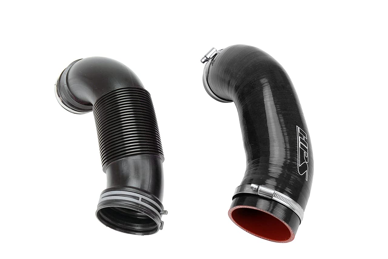 3-ply HPS Black Reinforced Silicone Air Intake Hose Kit 57-1922-BLK