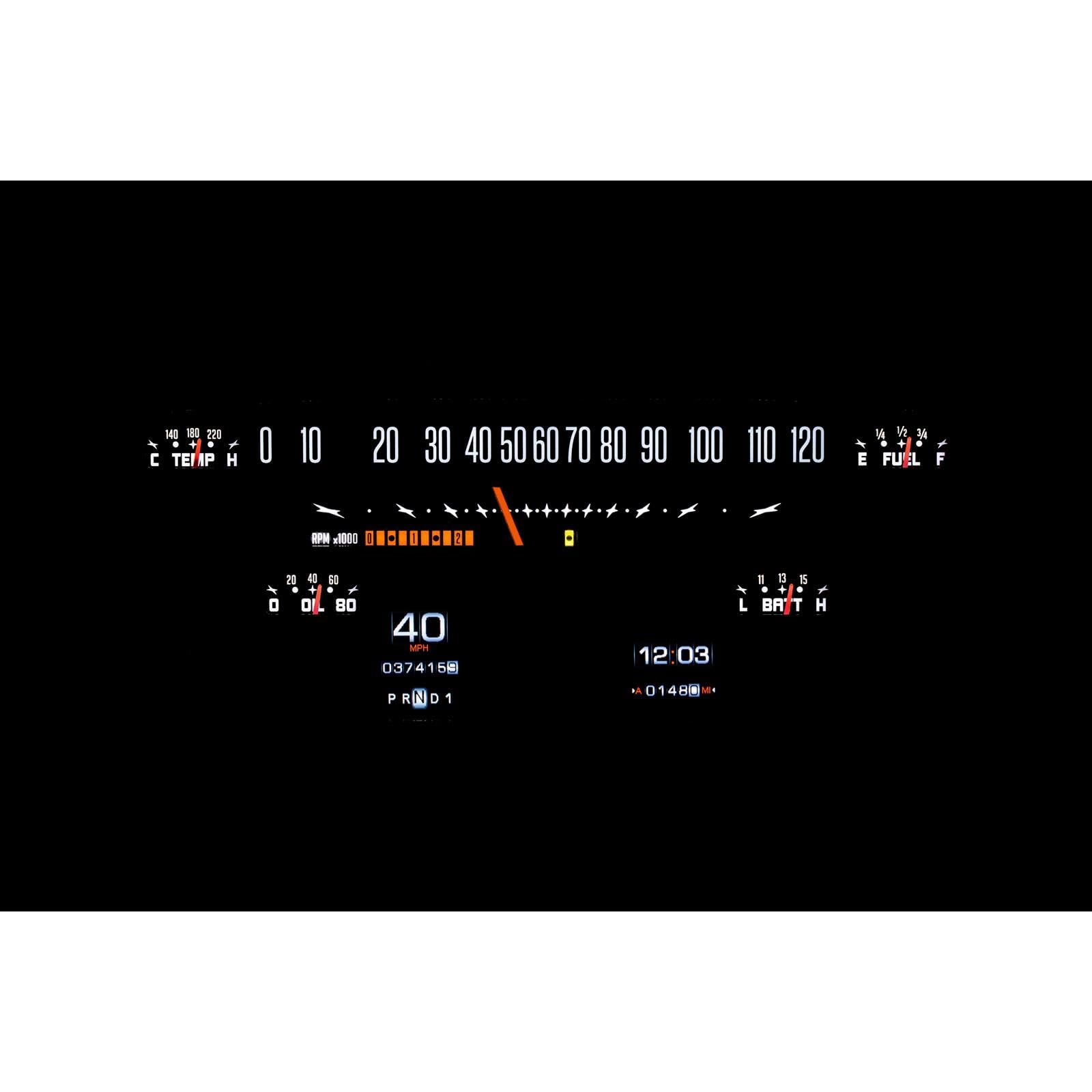 Retrotech Gauge Instrument System Dakota Digital RTX-53F-PU-X Compatible with 1953-55 Ford Pickup
