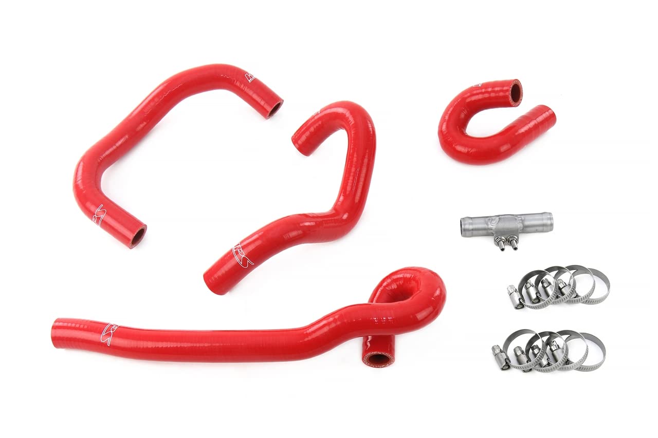 HPS Performance Silicone Heater Hose Kit Red Compatible for 1995-1998 Nissan Skyline GTR R33 RB26DETT Twin Turbo, 57-2093-RED