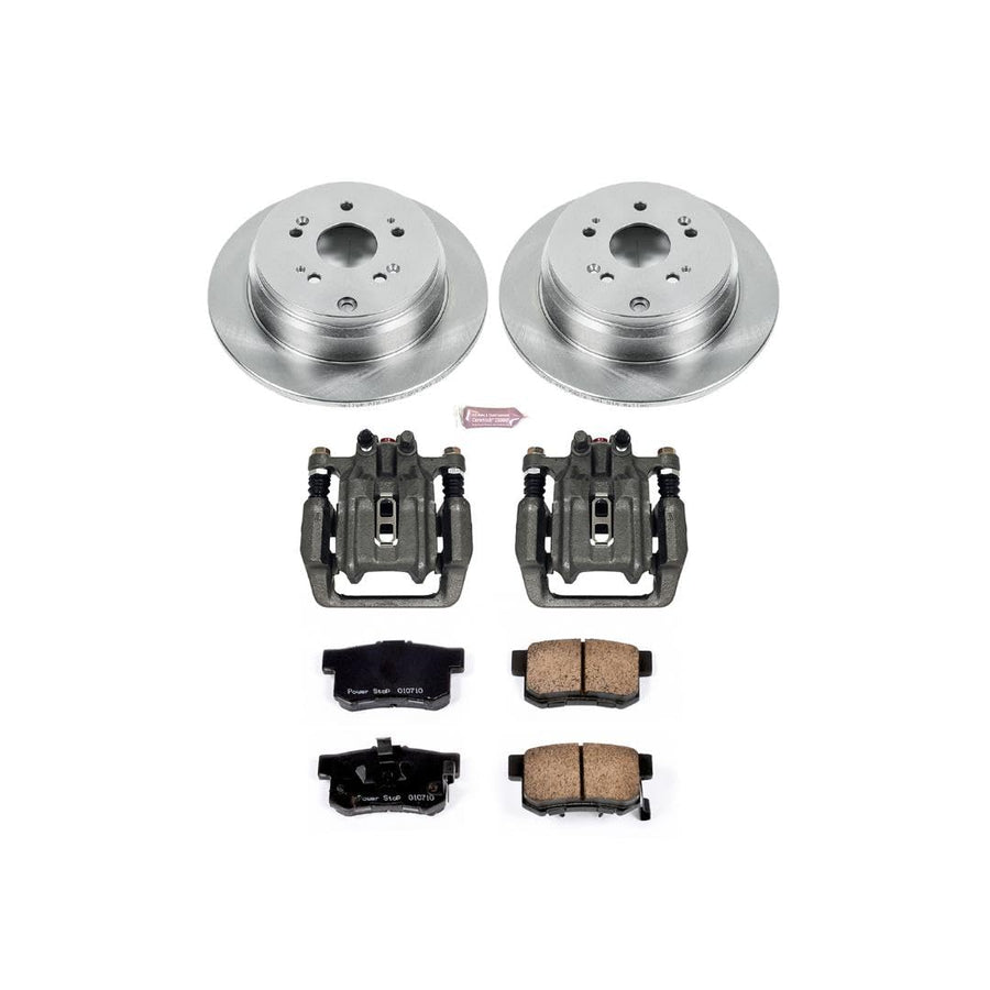 Power Stop KCOE206B Replacement Autospeciality Rear Caliper Kit- OE Rotors, Ceramic Brake Pads, Calipers For Acura RDX 2010-2012, Honda CR-V 2007-2011 [Model Specific]