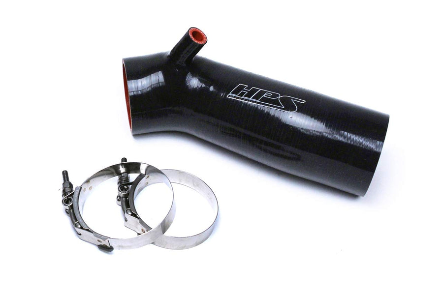 Black HPS 57-1445-BLK Silicone Air Intake Hose Post MAF Tube