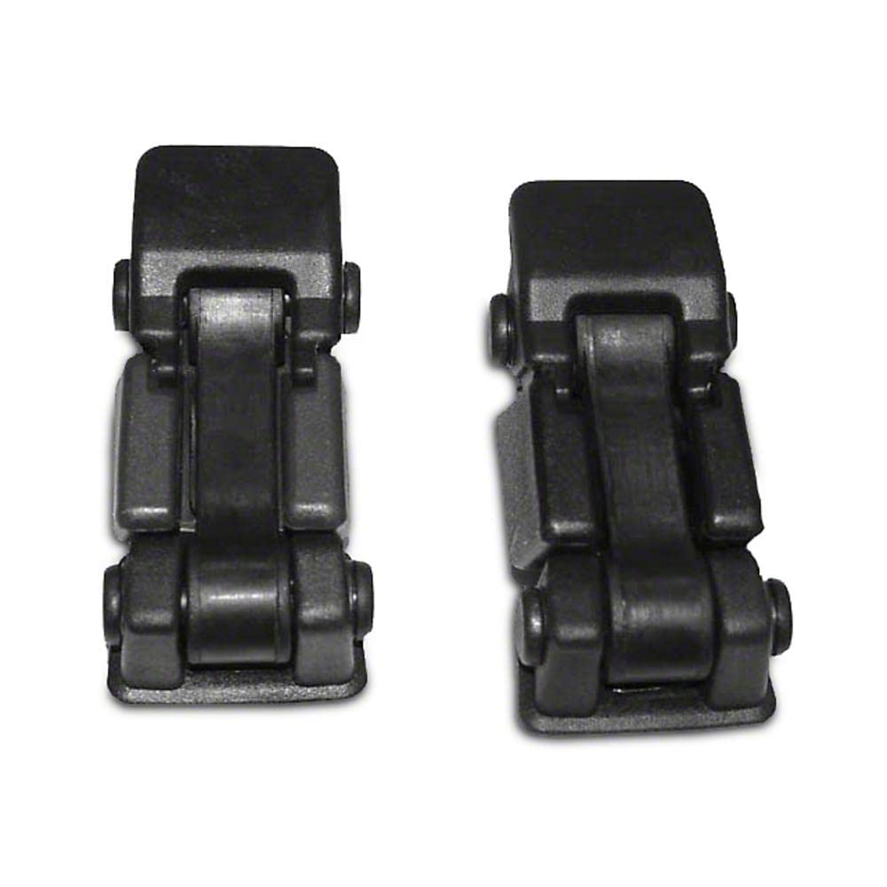 11210.09 | Omix-Ada | Hood Catch and Bracket Pair | OE Reference: 55176636K2 | Fits 1997-2006 Jeep Wrangler TJ