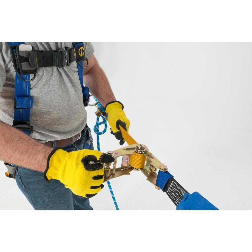 60 Ft Werner 2-Man Rope Horizontal Lifeline System Cross-Arm Strap Ratchet Tensioner