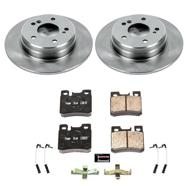 POWERSTOP Autospecialty KOE6333 Rear Replacement Brake Kit-OE Brake Rotors & Ceramic Brake Pads For Mercedes-Benz 300CE, Mercedes-Benz 300E, Mercedes-Benz 300TE [Model Specific]