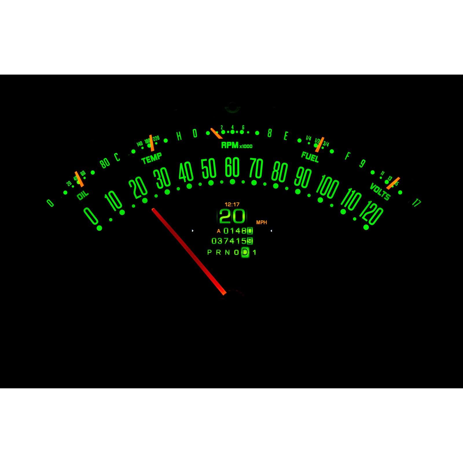 Dakota Digital Compatible RTX-55C-X with 1955-56 Chevy Car Retrotech Gauge Instrument System