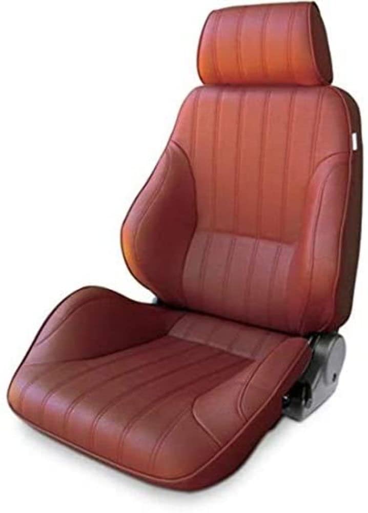 Maroon Vinyl Racing Rally Recliner Left Seat ProCar by Scat 80-1000-56L