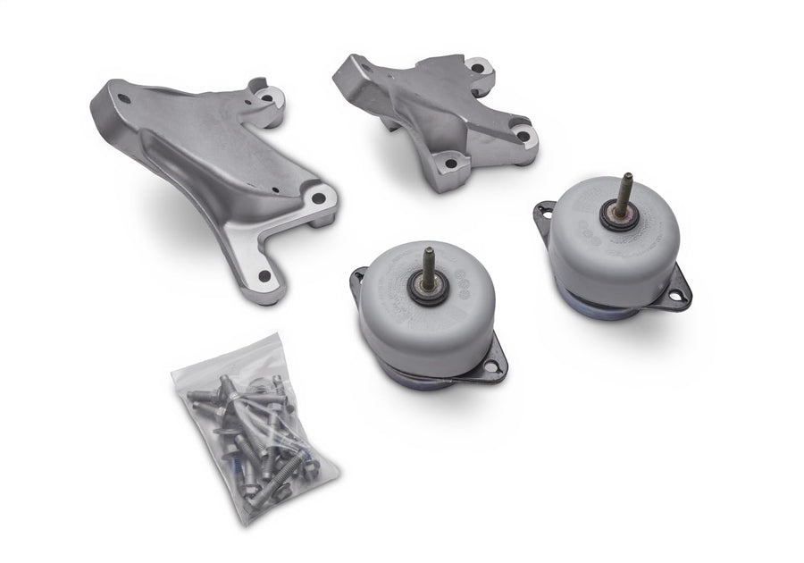 Ford Motor Mount, Rubber / Cast Aluminum, Bolt-On, Natural, Ford Coyote, Mustang Ford 2011-17, Kit