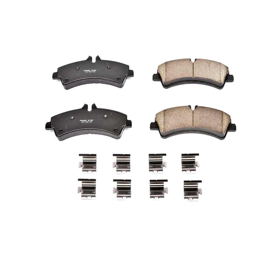 Z17 Power Stop 17-1318 Rear Ceramic Brake Pads with Hardware For Sprinter 3500, Freightliner Sprinter 3500, Freightliner Sprinter 350, Mercedes Sprinter 3500, Mercedes Sprinter 35 [Model Specific]