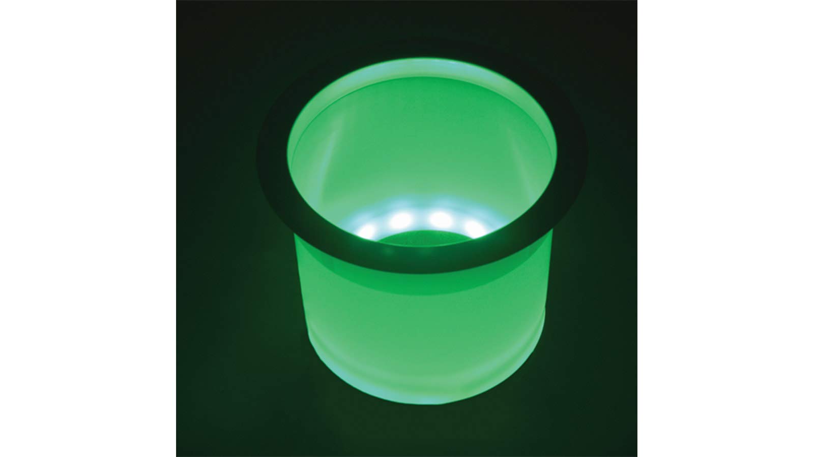 Stainless Steel Rim LED Lighted Drink Holder