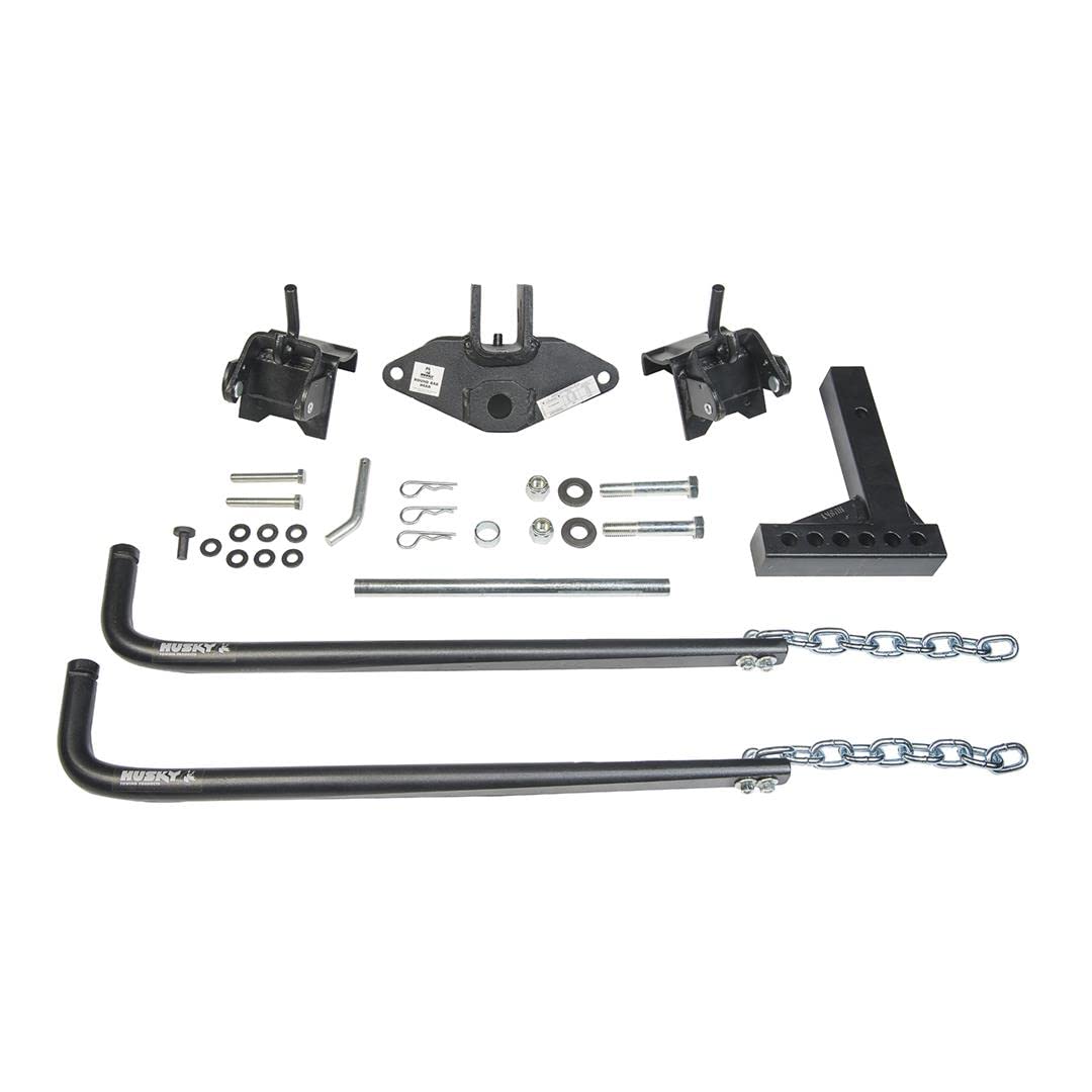 Husky Round Bar 31423 Weight Distribution Hitch with Bolt-Together Ball Mount/Shank Assembly 1200 Lbs Max Tongue