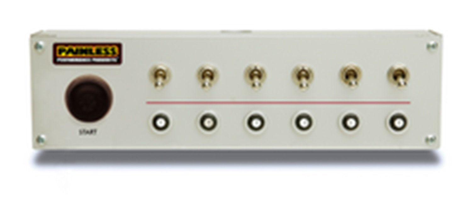 Dash Mounted Painless Performance 50336 Off-Road Toggle Switch Panel with Push Button Start, 6-Switch