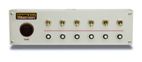 Dash Mounted Painless Performance 50336 Off-Road Toggle Switch Panel with Push Button Start, 6-Switch