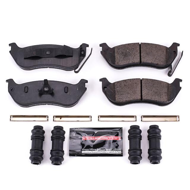 Power Stop Z23-1109 Z23 Evolution Sport Carbon Fiber Infused Ceramic Brake Pads with Hardware For Ford Explorer, Ford Explorer Sport Trac, Mercury Mountaineer [Model Specific]