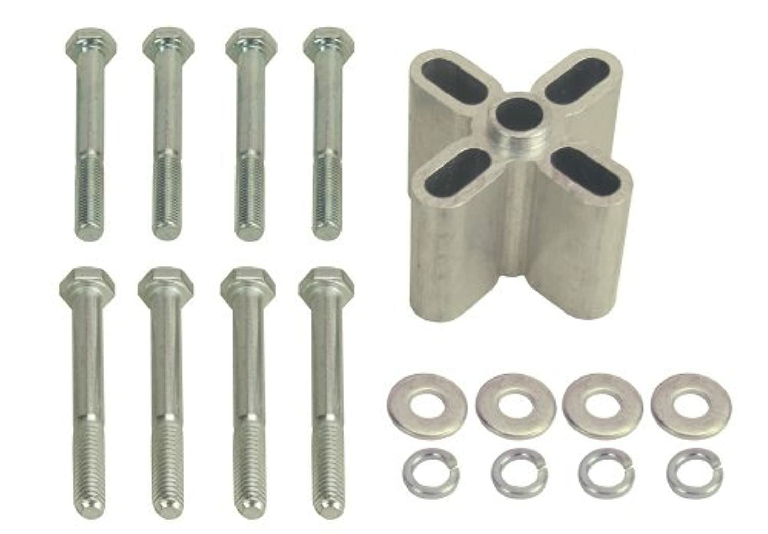 31515 Derale Aluminum Belt Fan Spacer, 1 1/2", Female 5/8-3/4 Pilot, Silver